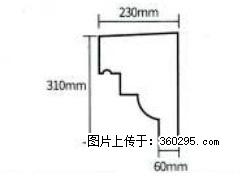 产品分解图型 - 檐口线，型号：SX311-YK-3，规格：230x310mm(3) - 迪庆三象EPS建材 diqing.sx311.cc