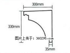 产品分解图型 - 檐口线，型号：SX311-YK-2，规格：300x330mm(2) - 迪庆三象EPS建材 diqing.sx311.cc
